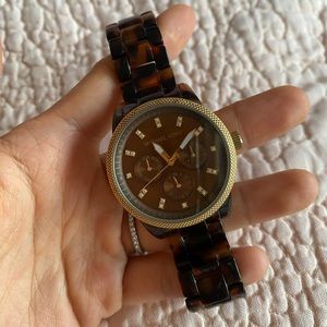 Authentic Michael Kors Tortoise Shell Watch